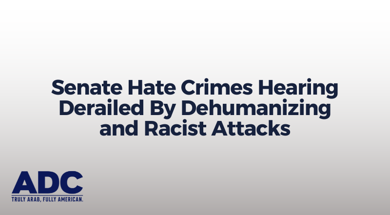 Senate Hate Crimes Hearing Derailed By Dehumanizing and Racist Attacks image