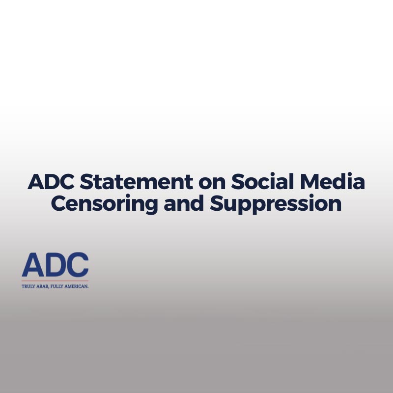 ADC Statement on Social Media Censoring and Suppression