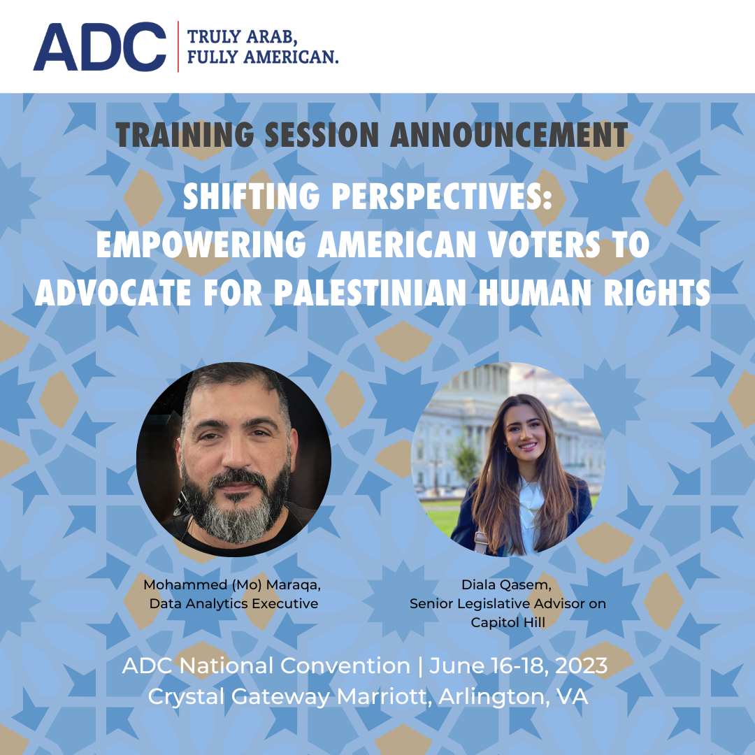 Session Announcement: Empowering American Voters to Advocate for Palestinian Human Rights image