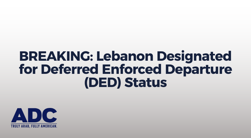 Breaking Designation: Deferred Enforced Departure (DED) for Lebanese image