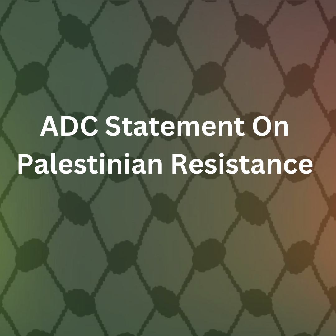 ADC Statement On Palestinian Resistance image