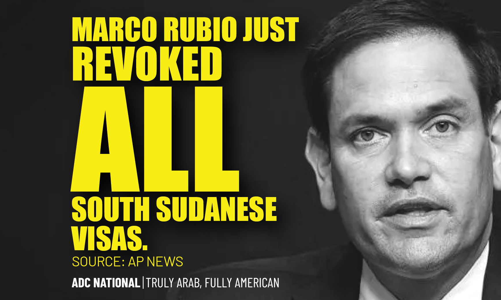 ADC Denounces Blanket Visa Revocation for South Sudanese Nationals as Unjust and Dangerous Precedent image