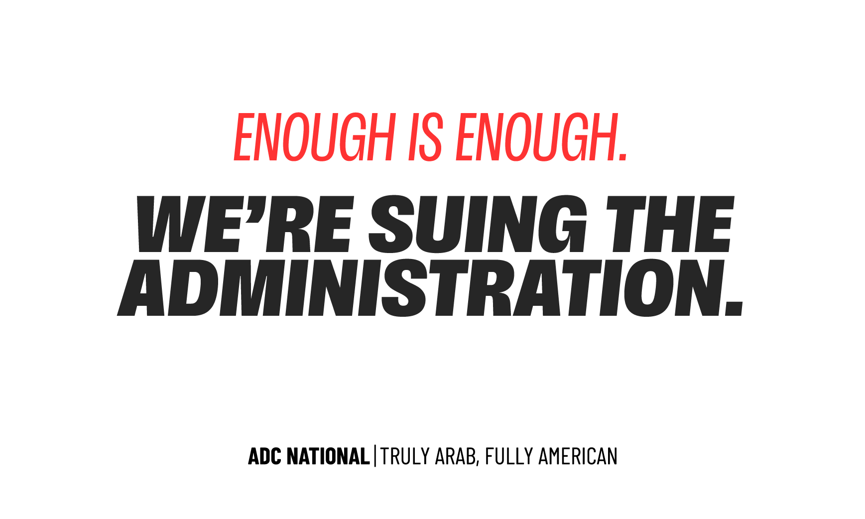 Historic Lawsuit Filed by ADC and Partners Challenging Attack on Free Speech; National Injunction Demanded image