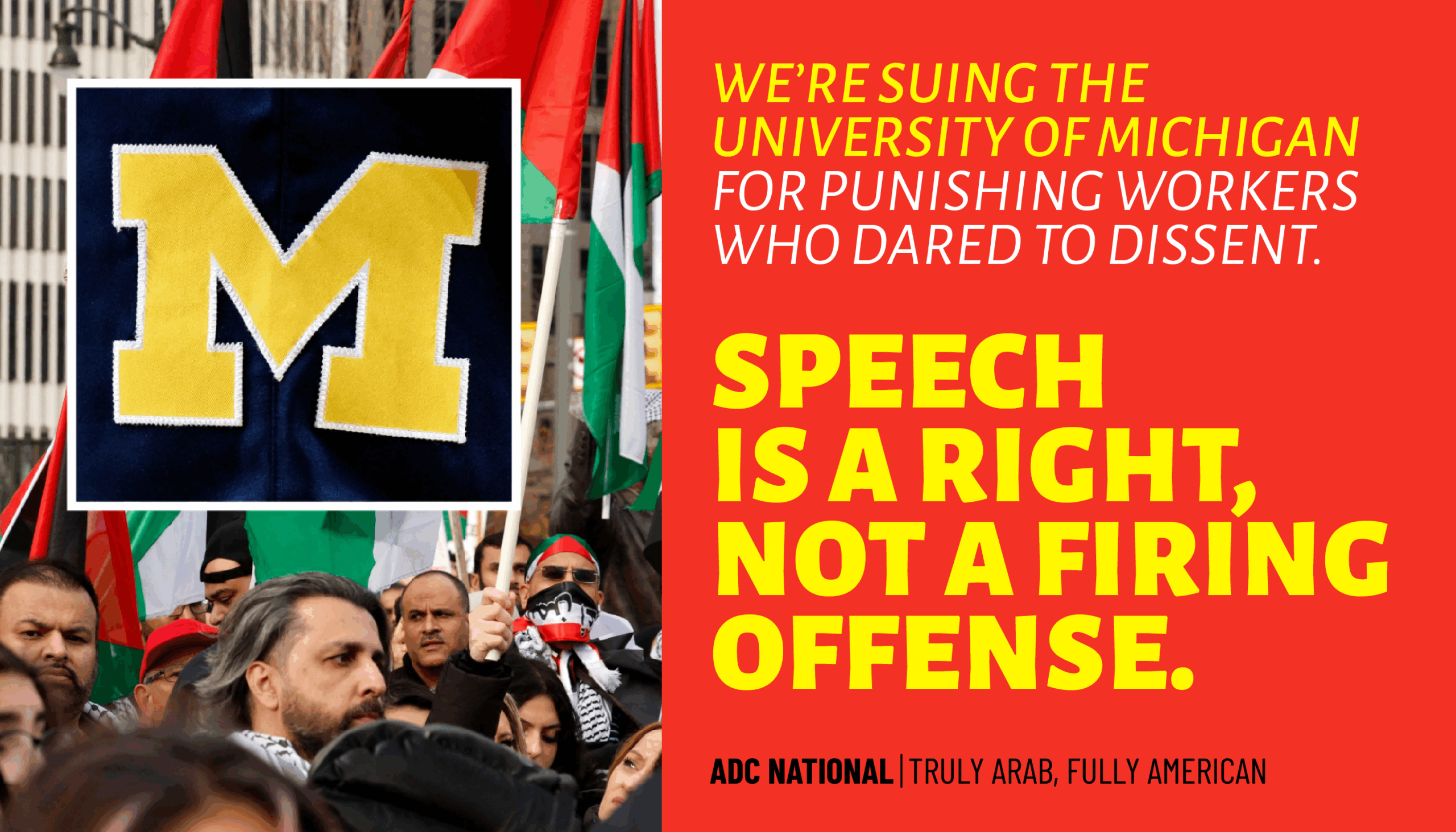 On International Workers’ Day, Former University Employees Sue University of Michigan For Wrongful Termination & Blacklisting for Pro-Palestine Speech image