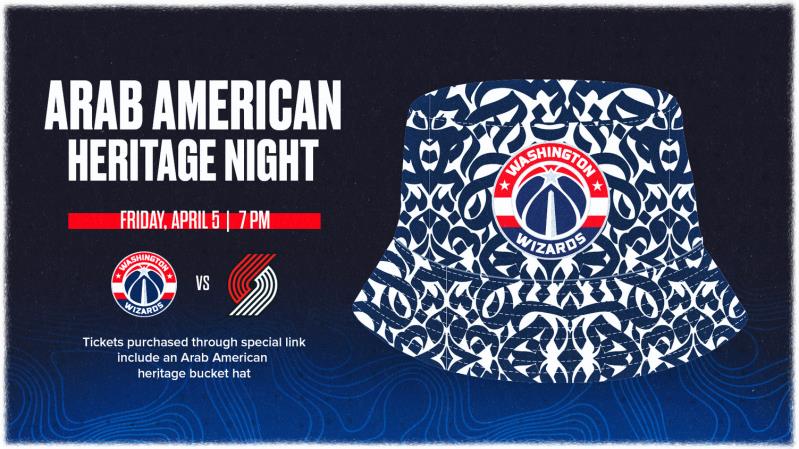 Tickets Available: Arab American Heritage Night with the Washington Wizards image