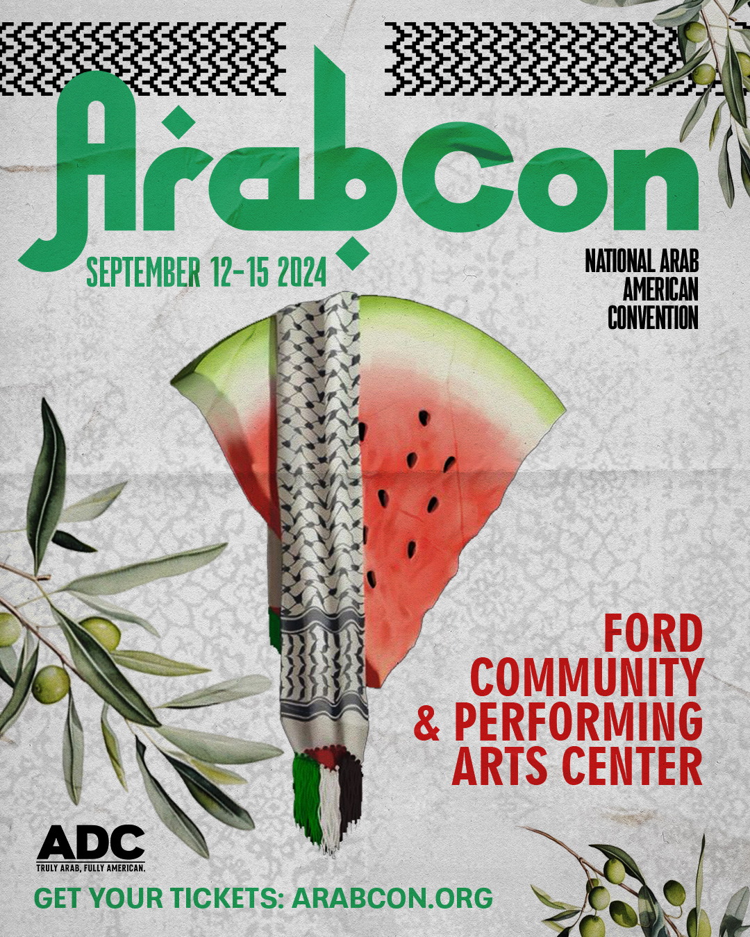 ADC Announces ArabCon 2024: The National Arab American Convention   In Dearborn, MI September 12-15 image