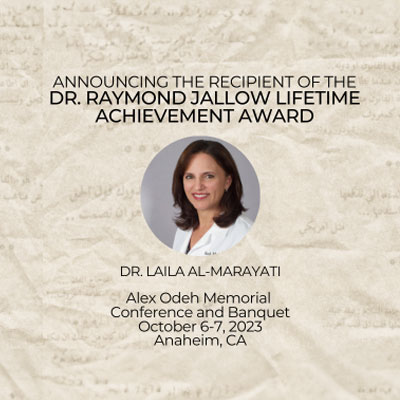 Announcing the Recipient of the 2023 Dr. Raymond Jallow Lifetime Achievement Award image