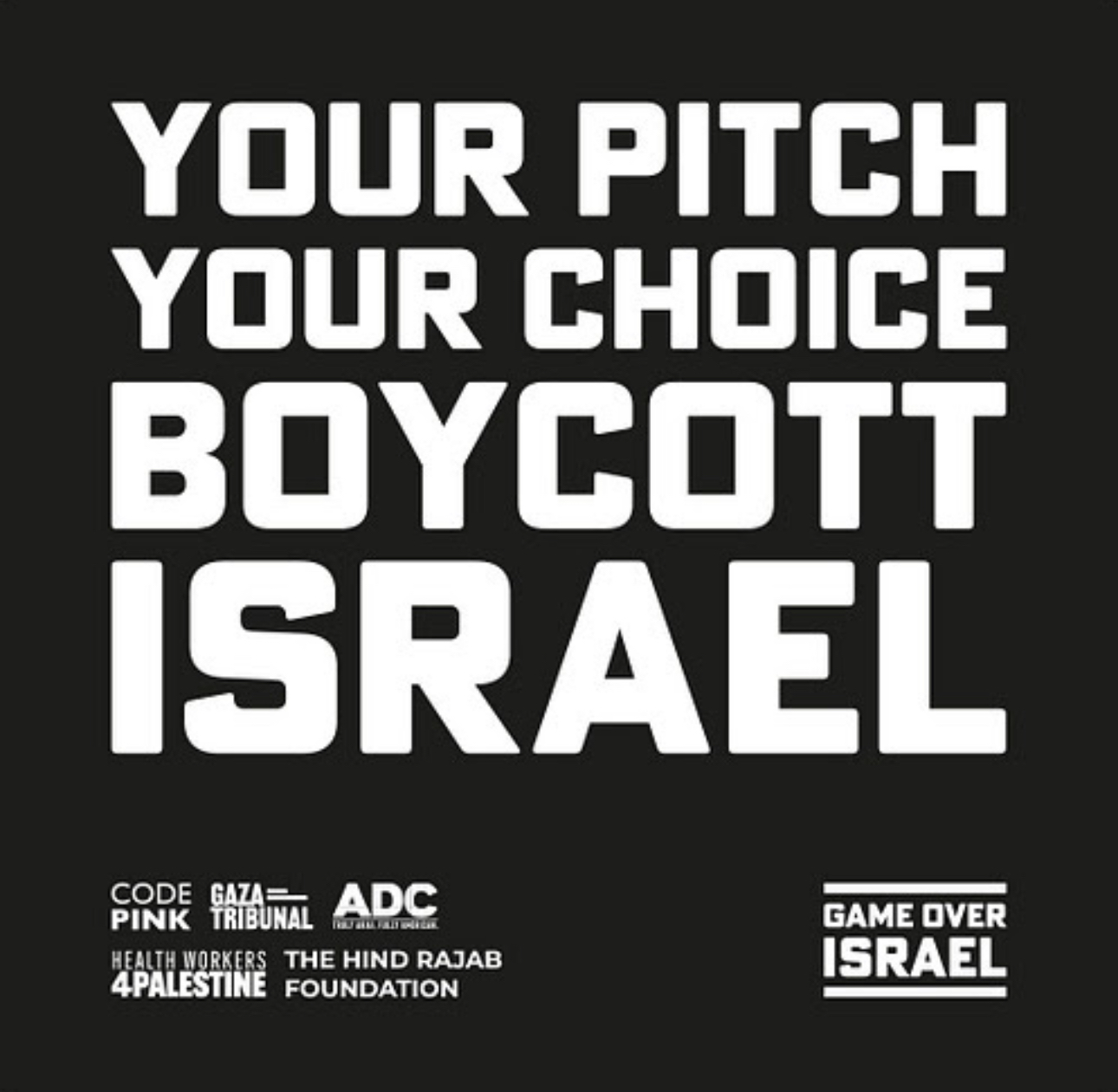 No Football for Apartheid. Suspend Israel Now! image